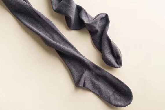 Silk Tights Pantyhose,stirrup Sock,legging,small Size Women's Pantyhose,winter  Soft Feel Stripe Pattern Knitted Tights for Women Socks 