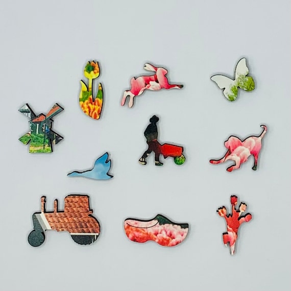 Tulip Festival Zen Puzzle - Hand Crafted Artisanal Wooden Jigsaw