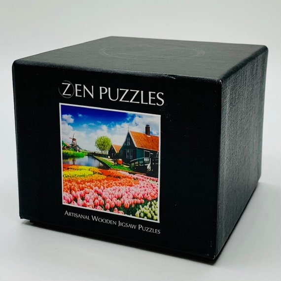Tulip Festival Zen Puzzle - Hand Crafted Artisanal Wooden Jigsaw