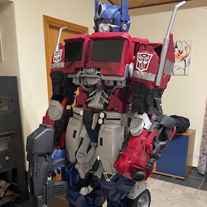Optimus Prime Armor: Movie Cosplay Costume, Handmade Transformers Replica