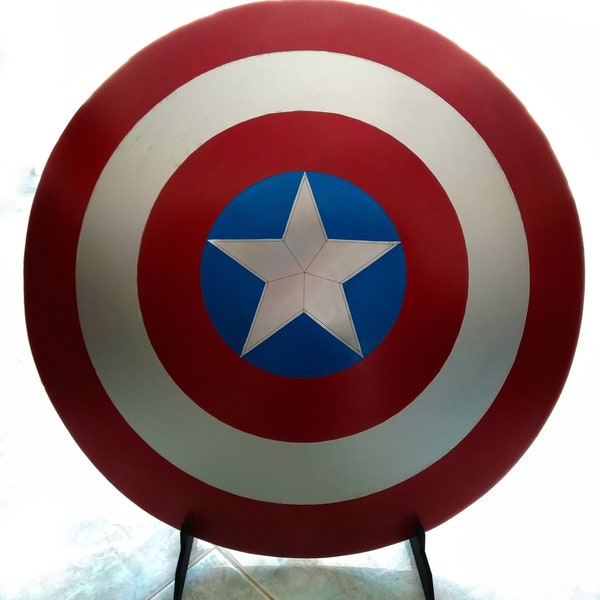 Captain America Shield | 24'' | Winter Soldier | Marvel the Avegers | Gift | Italian Quality | 100% Leather Straps | Aluminum FREE SHIPPING