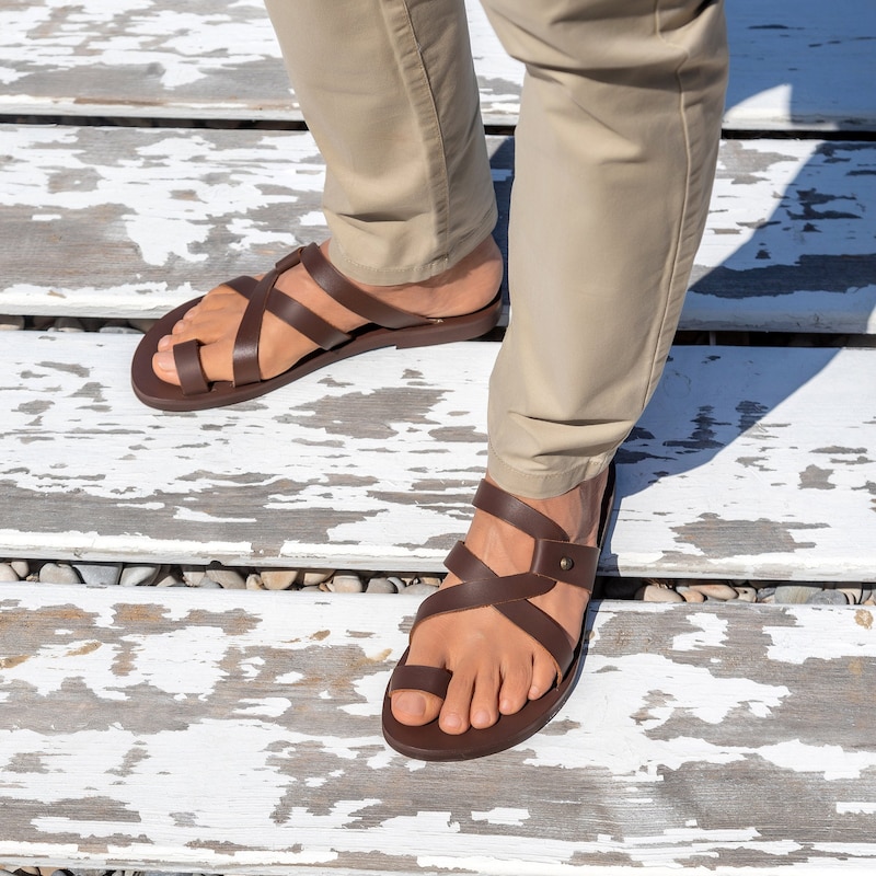 mens sandals roman style