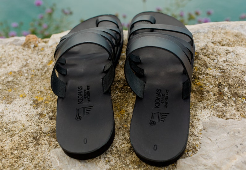 Greek Roman Handmade Genuine Leather Sandals for Men Gift for | Etsy