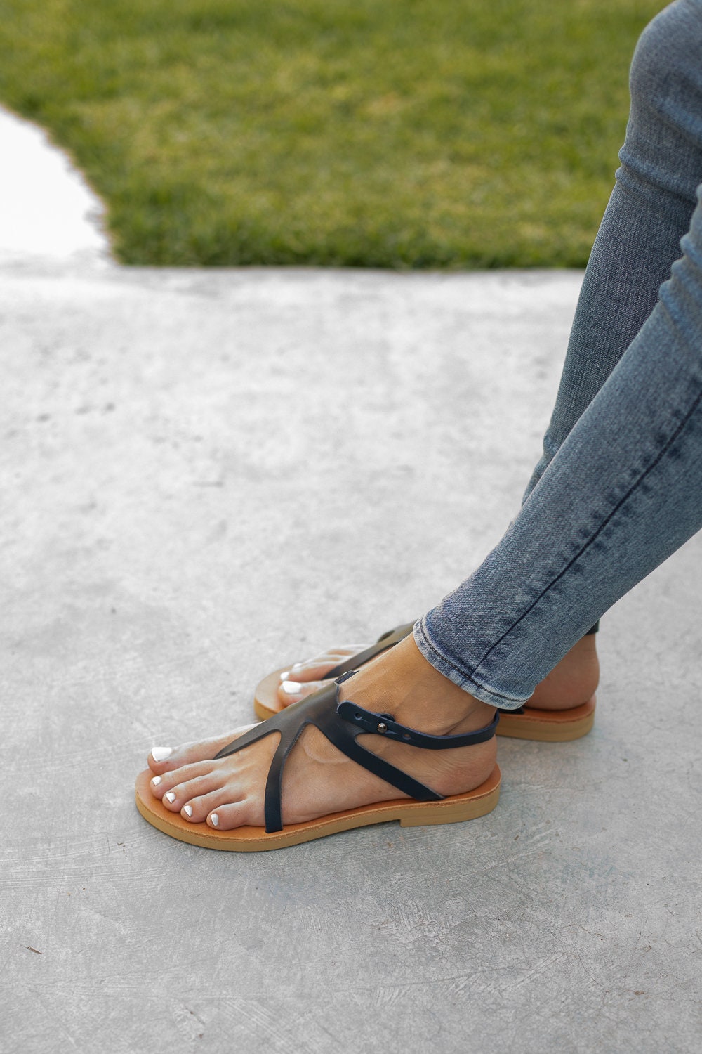 Sandals/ Greek Leather Sandals/ T-strap Sandals/ Ancient - Etsy Canada