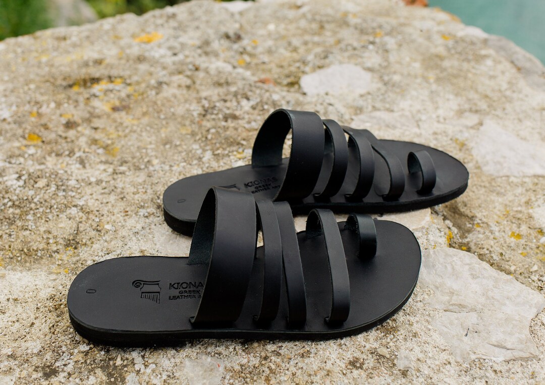 Greek Roman Handmade Genuine Leather Sandals for Men Gift for - Etsy