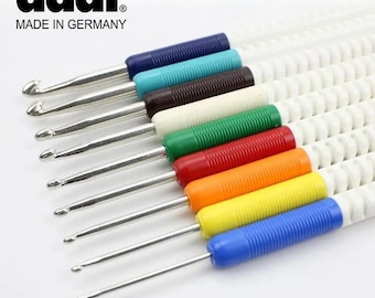 addi Aluminum Comfort Grip Crochet Hook, Sizes 2mm - 6mm