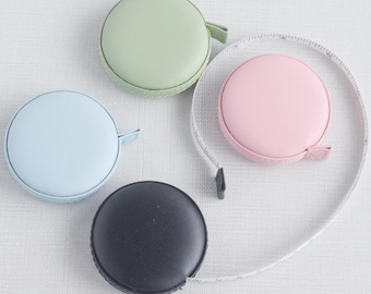 Faux Leather Measuring Tape, Measuring Tape with Faux Leather Cover, Portable Measuring Tape, Sewing, Knitting, Crochet