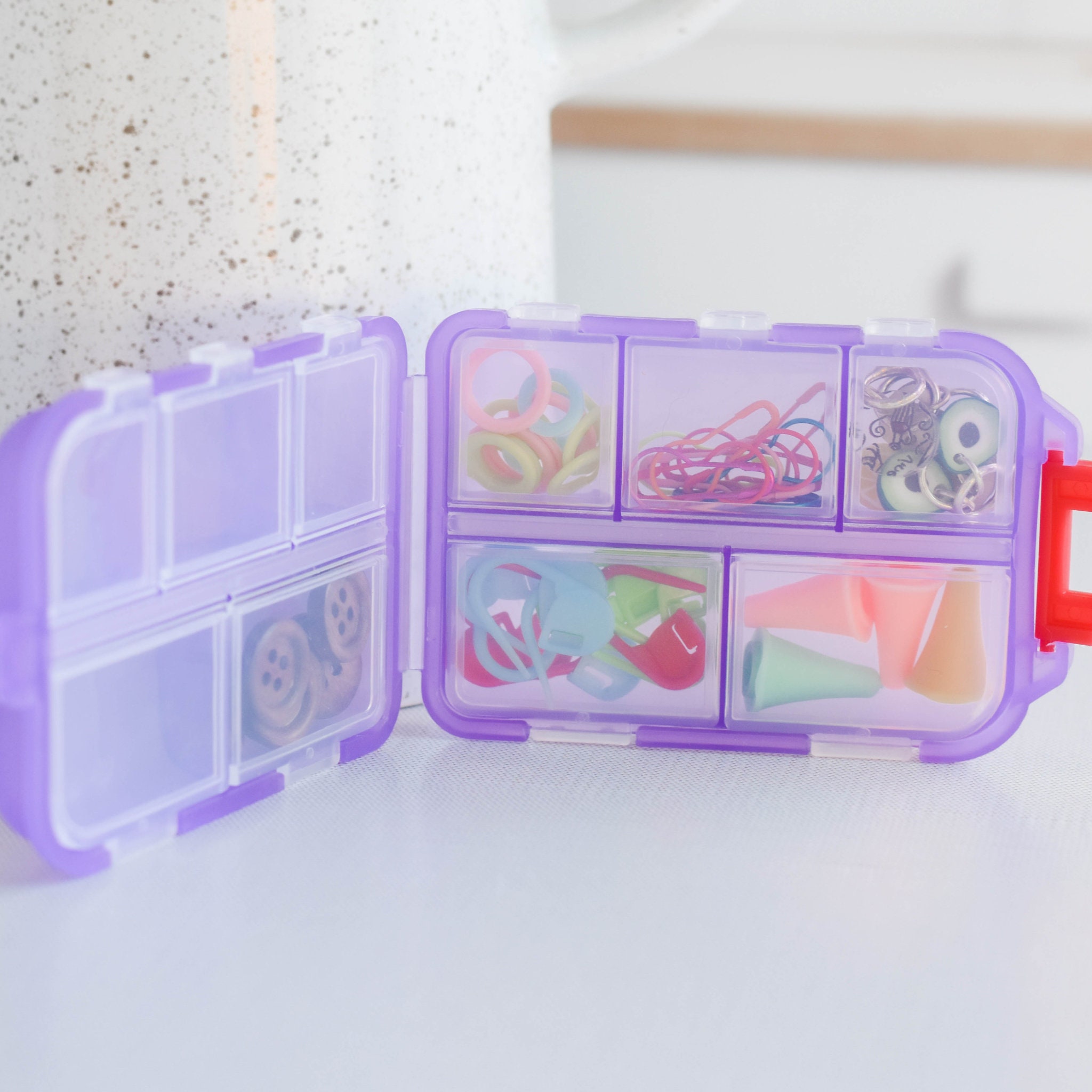 Notions Travel Storage Case - Organization on the go, Knitting Storage, Stitch Marker Case, Notions Storage, Storage Container, Case Only