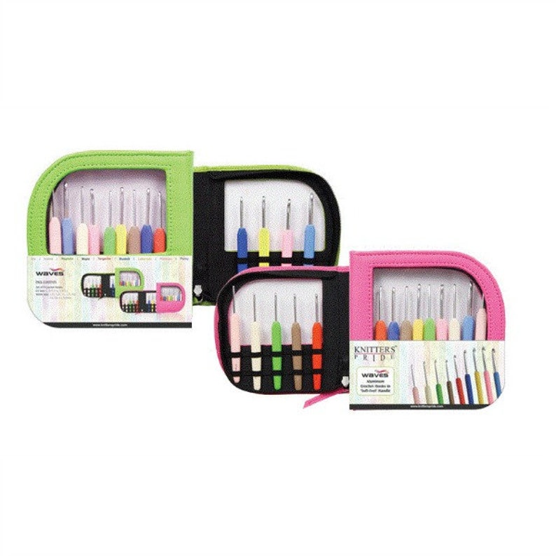 Knitter/'s Pride Waves Aluminum Crochet Hooks Set Waves Crochet Hook Knitters Pride Crochet Hook Metal Crochet Hook Single Ended