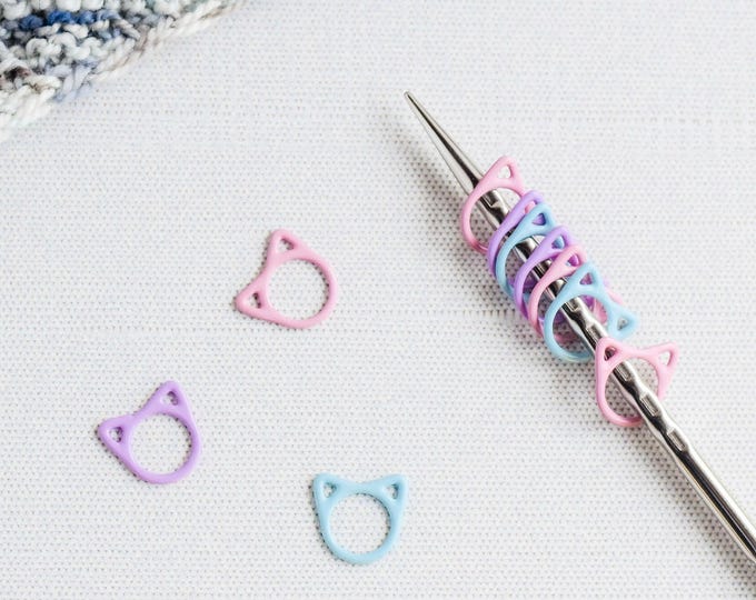 Knitting Stitch Holder Copper Stitch Marker Keeper Mini Stitch Holder