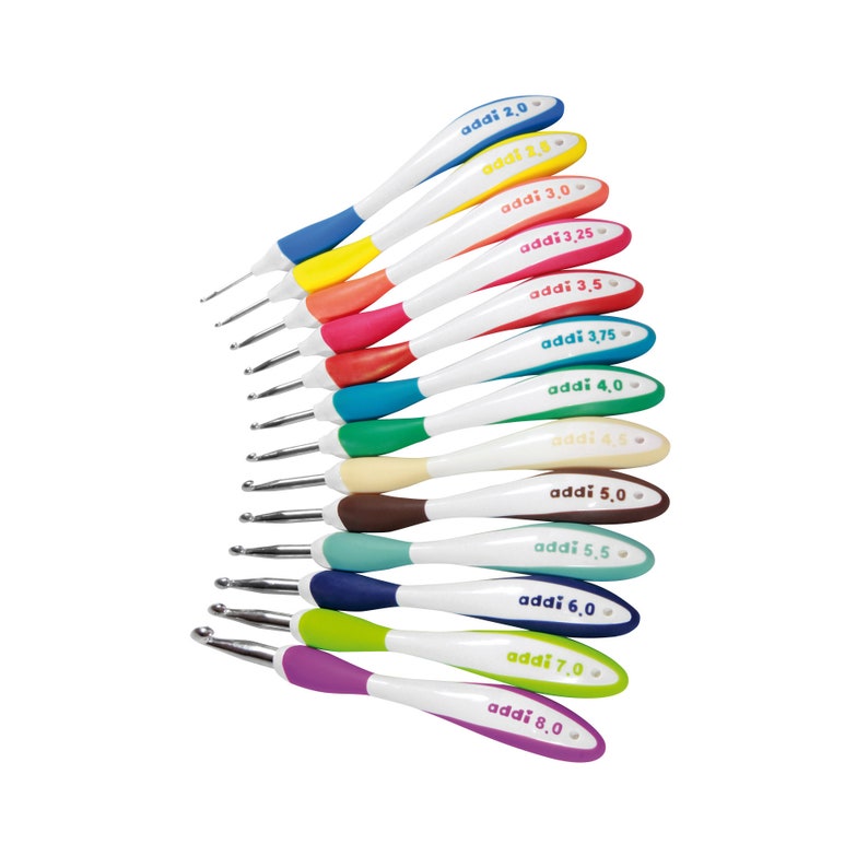 ADDI Swing Crochet Hooks Single Ended Metal Crochet Hook Etsy