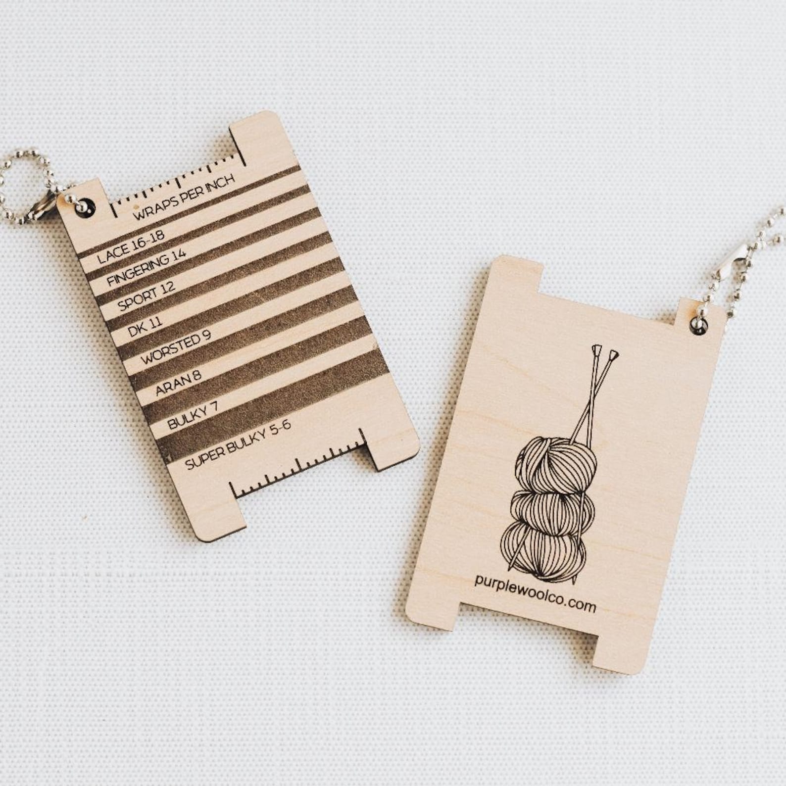 Wraps per Inch Tool - Yarn Tower - Yarn Gauge, Ruler and Knitting ...