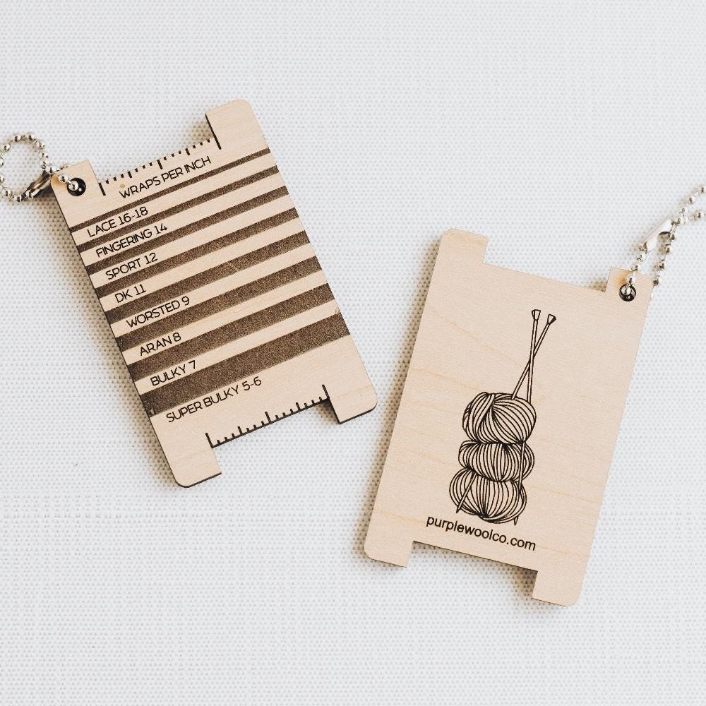 Wraps per Inch Tool - Yarn Tower - Yarn Gauge, Ruler and Knitting ...