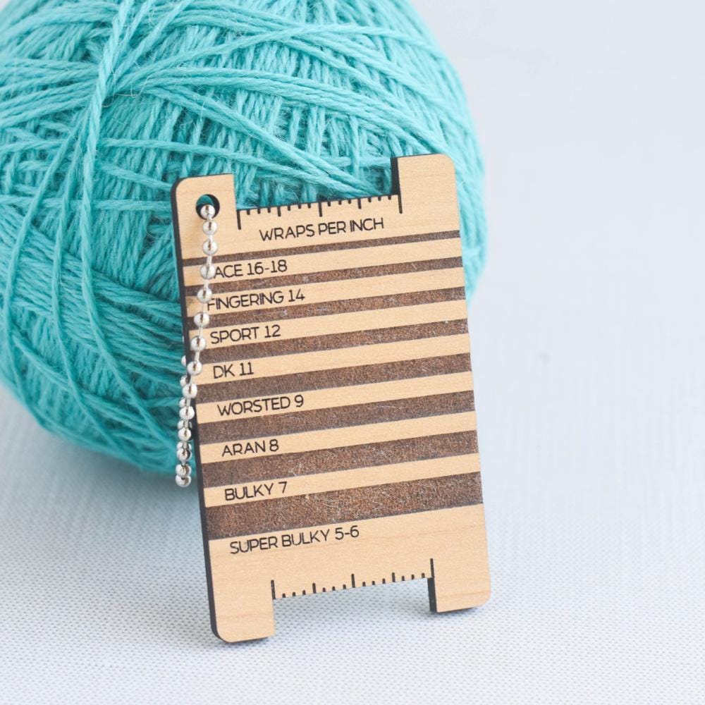 Wraps per Inch Tool - Yarn Tower - Yarn Gauge, Ruler and Knitting ...