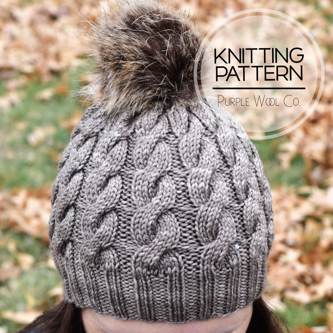 The CRISTINA Beanie Hat Knitting Pattern | PDF Hat Knitting Pattern ...