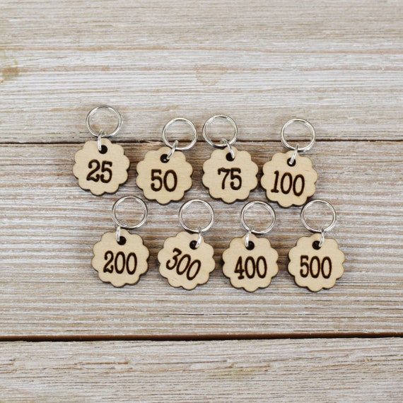 Numbered Counting Stitch Markers Knitters Helper Number Pattern