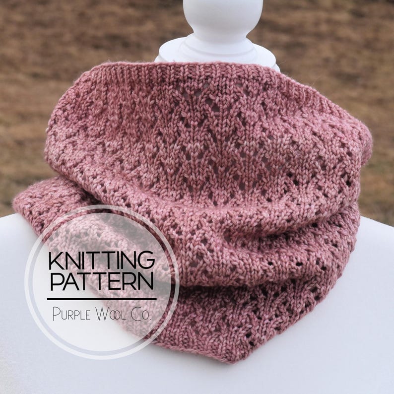 Dk Cowl Pattern CINDY Cowl Knitting Pattern | PDF Cowl Knitting Pattern | DK Weight ...