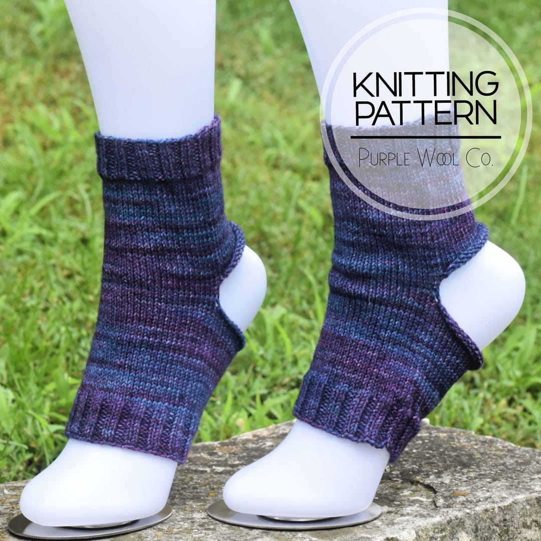Yoga Socks Pattern BASIC YOGA Socks Knitting Pattern | PDF Socks Knitting Pattern ...
