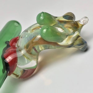 One of a Kind Naked lady handblown glass chillum, smoking pipe, pipe image 3