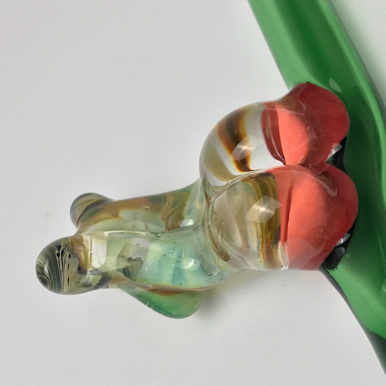 One of a Kind Naked lady handblown glass chillum, smoking pipe, pipe image 10