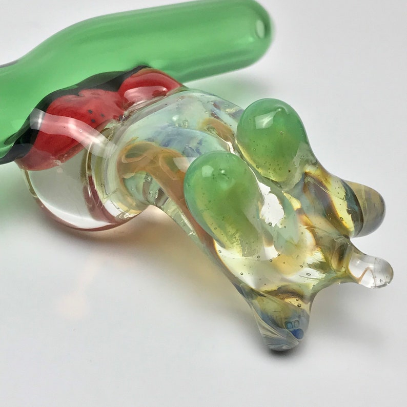 One of a Kind Naked lady handblown glass chillum, smoking pipe, pipe image 9