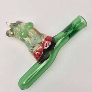 One of a Kind Naked lady handblown glass chillum, smoking pipe, pipe image 1