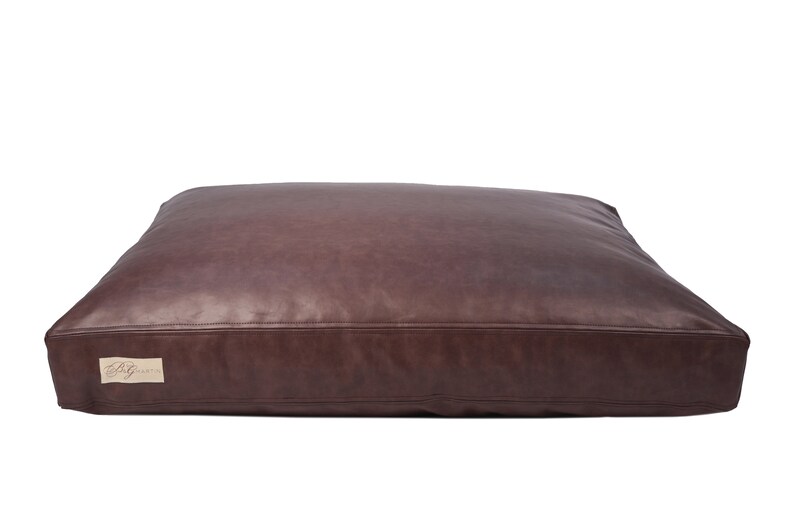 Faux Leather Dog Bed With Ecofriendly Recycled Poly Fill Etsy