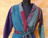 Women 39 s Kantha Jacket,Unique Reversible, Boho Wear, Kantha Coat, Handmade, Vintage Coat, Hand Quilted Jacket, Festival Fashion,Medium GJ131