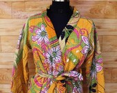 Women 39 s Kantha Jacket,Unique Reversible, Boho Wear, Kantha Coat, Handmade, Vintage Coat, Hand Quilted Jacket, Festival Fashion,Medium GJ124