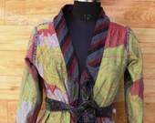 Women 39 s Kantha Jacket,Unique Reversible, Boho Wear, Kantha Coat, Handmade, Vintage Coat, Hand Quilted Jacket, Festival Fashion,Medium GJ137