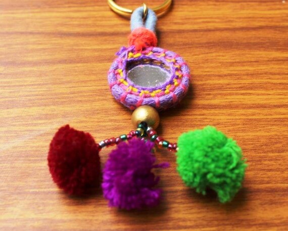 Set Of 5 Pieces Handmade Decoration Mirror Ethnic Multi Color Etsy