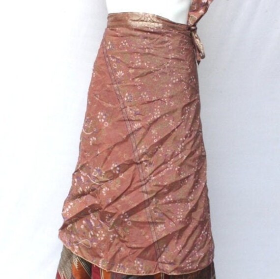 Reversible Boho Silk Short Skirt Vintage Silk Sari Magic Two | Etsy