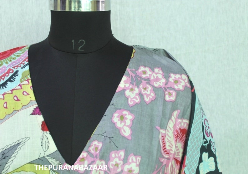 New MALAYA 100/% Cotton Kaftan Maxi Dress Resort Kaftan Summer Caftan Lounge Wear Boho Clothing Night Dress Indian Fabric Kaftan # CK 041
