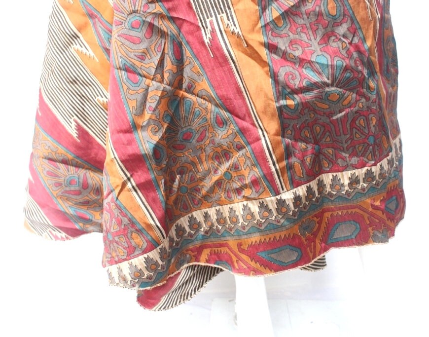 Reversible Boho Silk Short Skirt Vintage Silk Sari Magic Two | Etsy