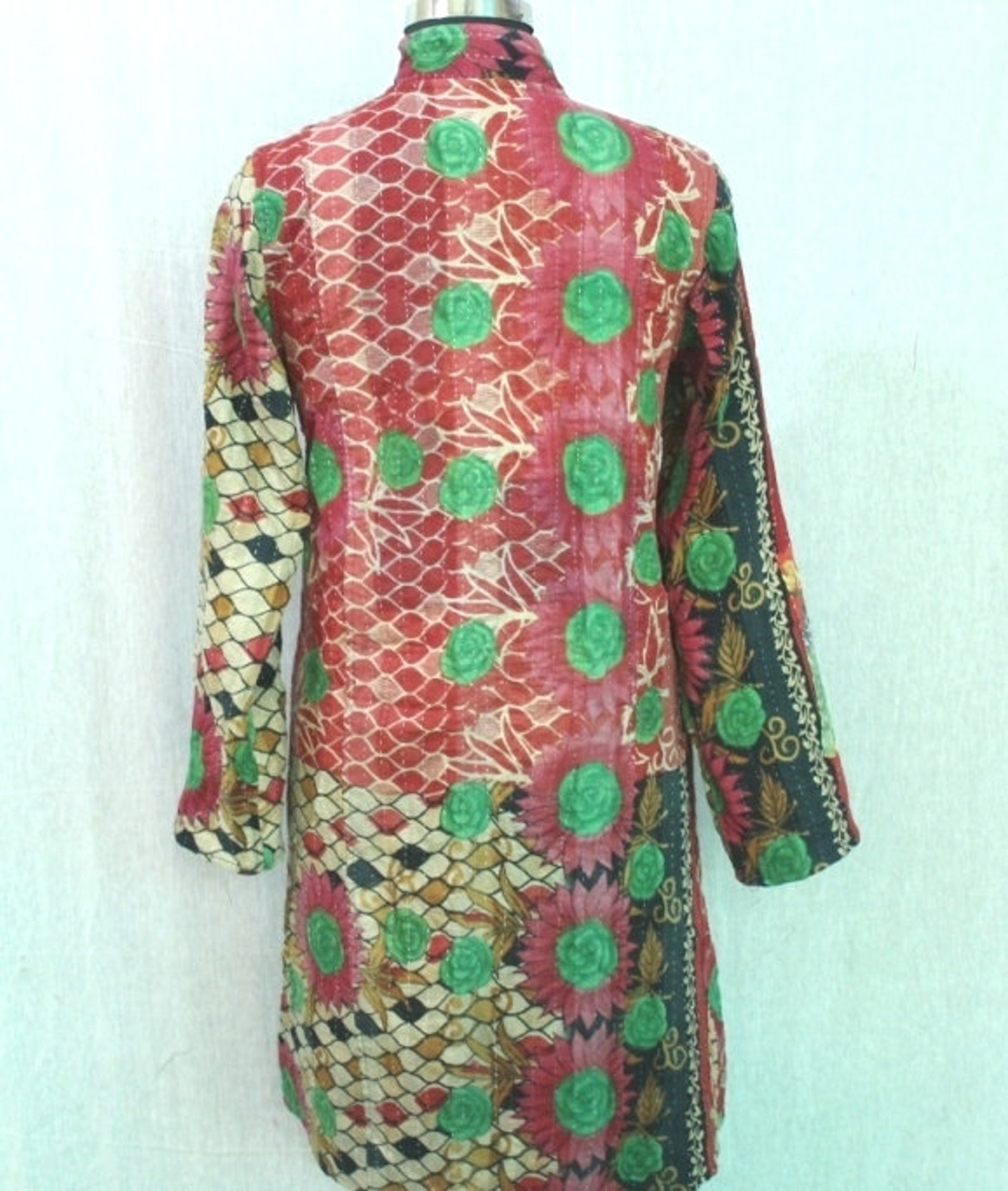 Indian Kantha Jacket Made with Vintage Kantha Fabric/Hand Etsy