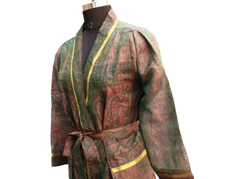 Beach Robe Kimono Robe Swim Wear Robe Night Wear Vintage Sari Robe Saree Kimono Robe Kimono Gown Kimono India #K163