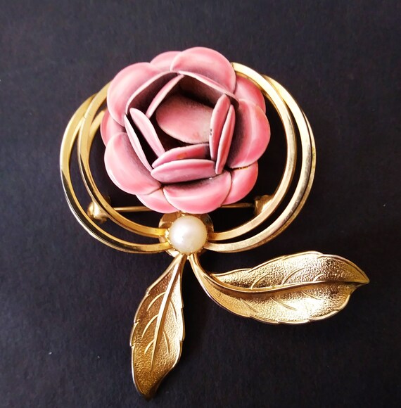 pink flower brooch pin silk brooch pins by latin handmade flower brooch pins for women