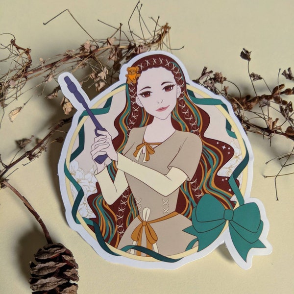 ステッカー - プリンセスラブリーロックスシリーズ - 反逆のプリンセス - イウォークビニール光沢ファンタジーアートステッカー