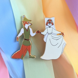 Hand In Hand - Robin Hood Maid Marian Fantasy Pin - Robin Hood Wedding