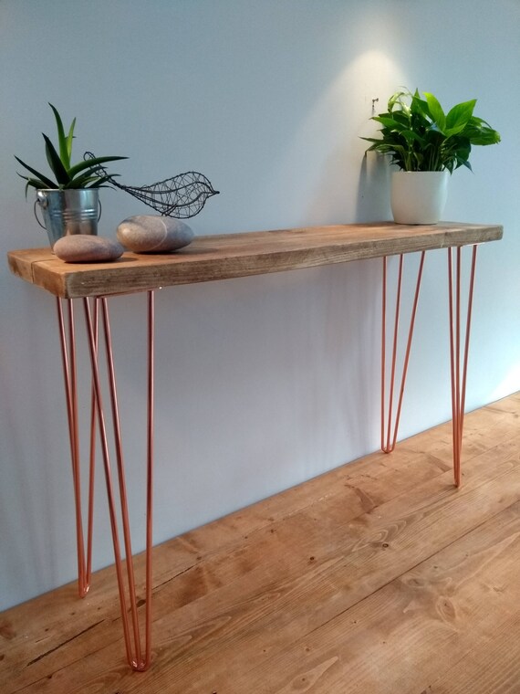 Hall Console Table Vintage Retro Hairpin Leg Industrial Etsy