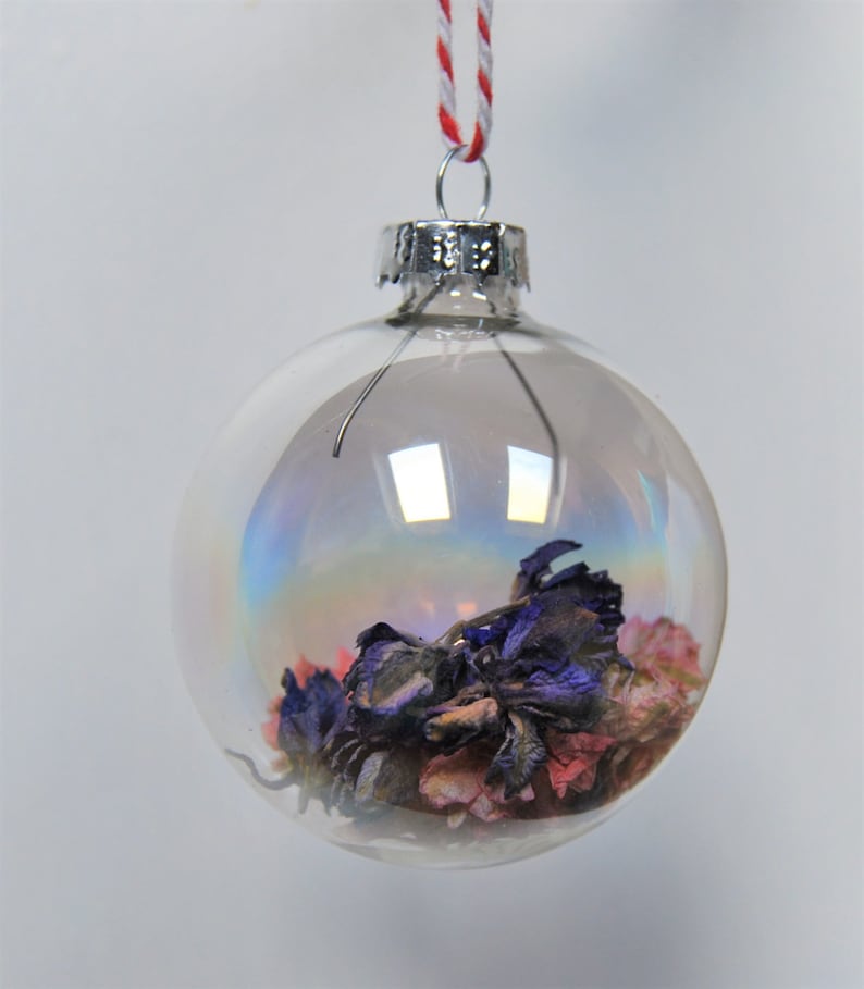 Dried flower Christmas bauble christmas bauble christmas Etsy