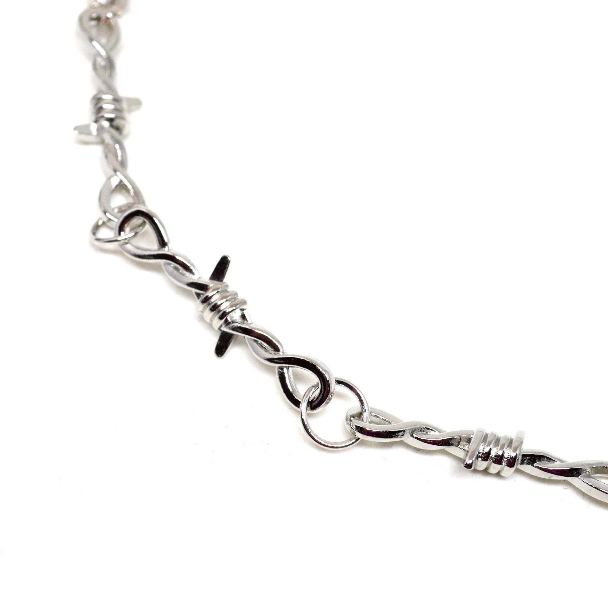 Necklace Punk Style Barbed Wire Chain Cheap JKP4465