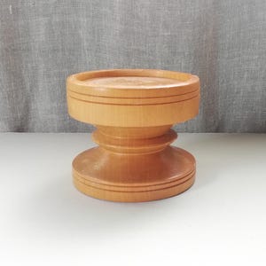 Houten kandelaar