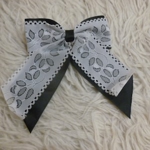 Black and white Hair Bows