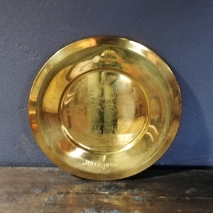Royal Brass Swedish Serving Tray Skultuna 1607 Christmas collection 1980s-Swedish High quality