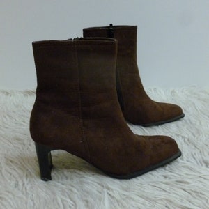 Women’s Brown Textile Boots. - Size 37 eur, 6.5 us, 4.5 uk