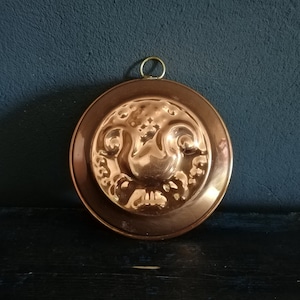 Vintage Copper Baking Pan. Copper Form.Decorative Wall Hanging.