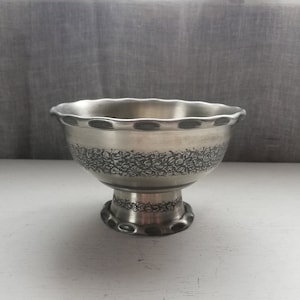 Voetstuk Bowl Viking Motief Noorse Vintage