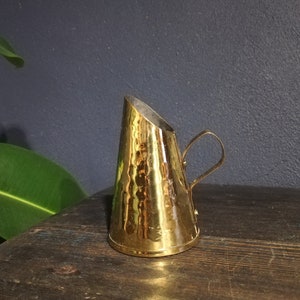 Brass Vase Hammered Norwegian Handmade Vintage