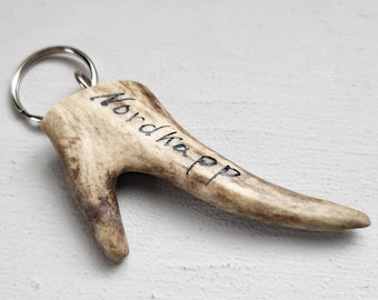 Key Fob Reindeer Antler-From North Cape Handmade-Norwegian Quality